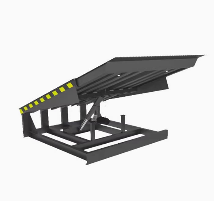 Telescopic loading and unloading platform