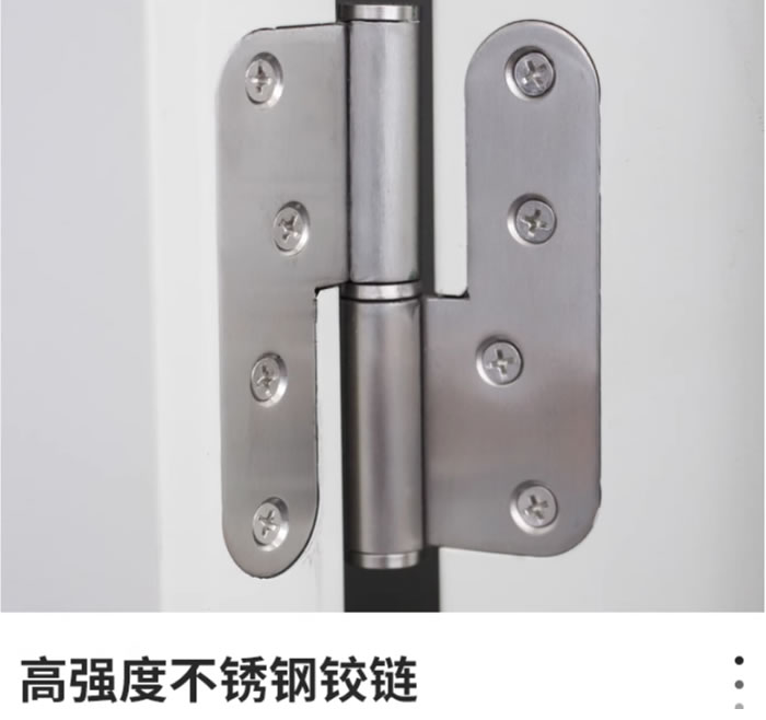 Stainless steel purification door