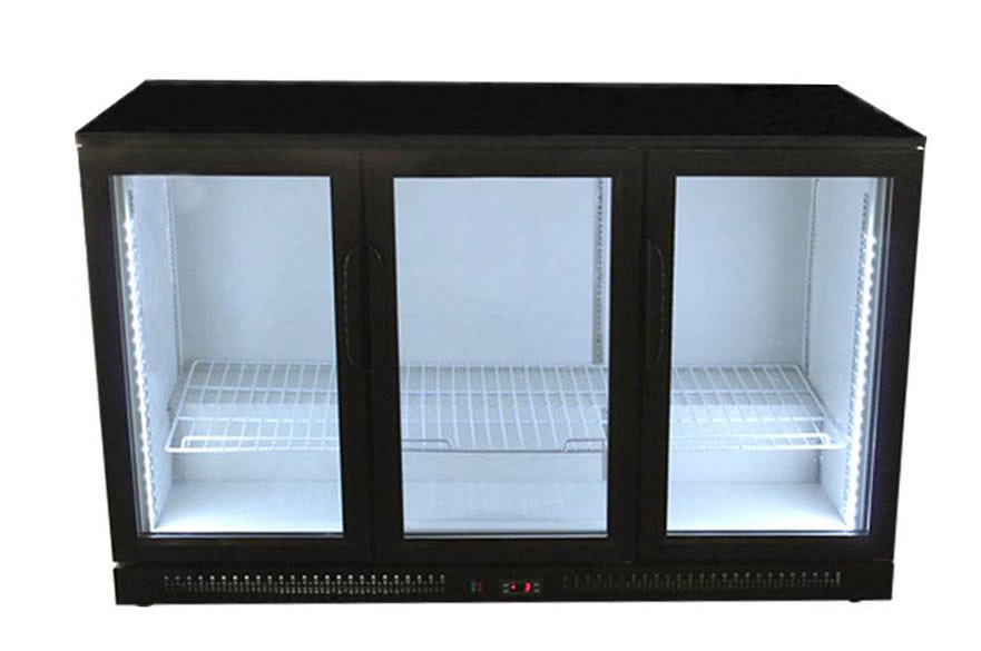 供應(yīng)桌上型不銹鋼雙門吧臺(tái)啤酒冷藏展示柜
